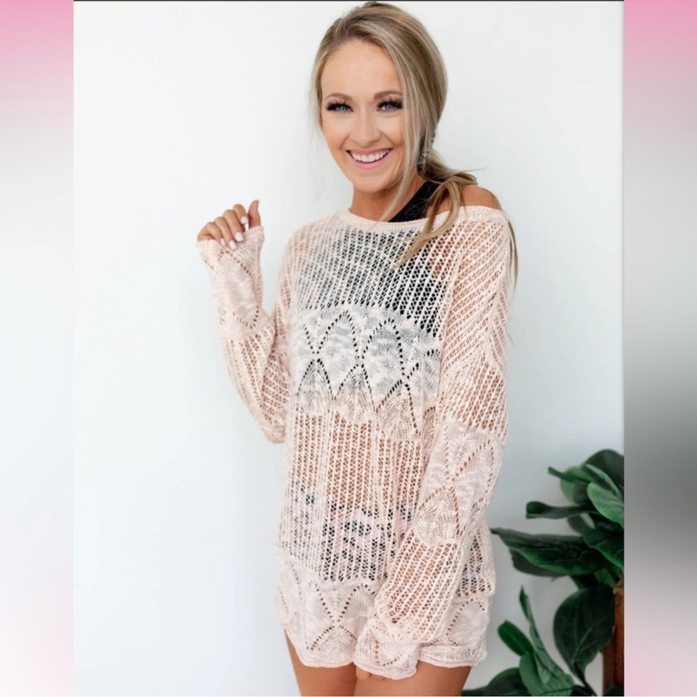 Open Knit coverup sweaters S/M
